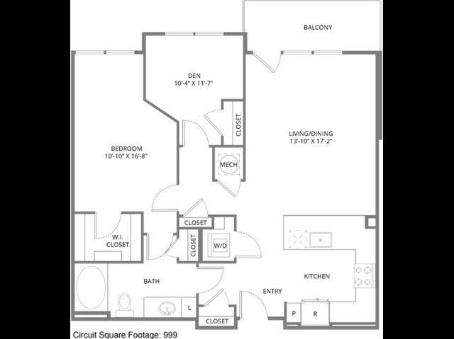 Floor plan layout diagram for Circuit