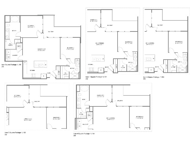 Floor plan layout diagram for Icon 4