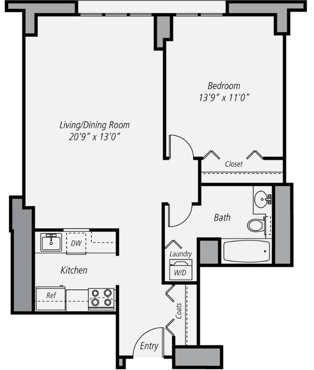 Floor plan layout diagram for A2