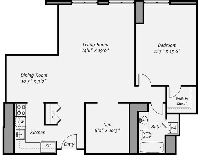 Floor plan layout diagram for A3D