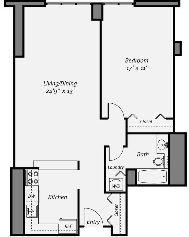 Floor plan layout diagram for A8