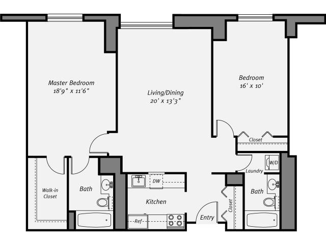 Floor plan layout diagram for B3