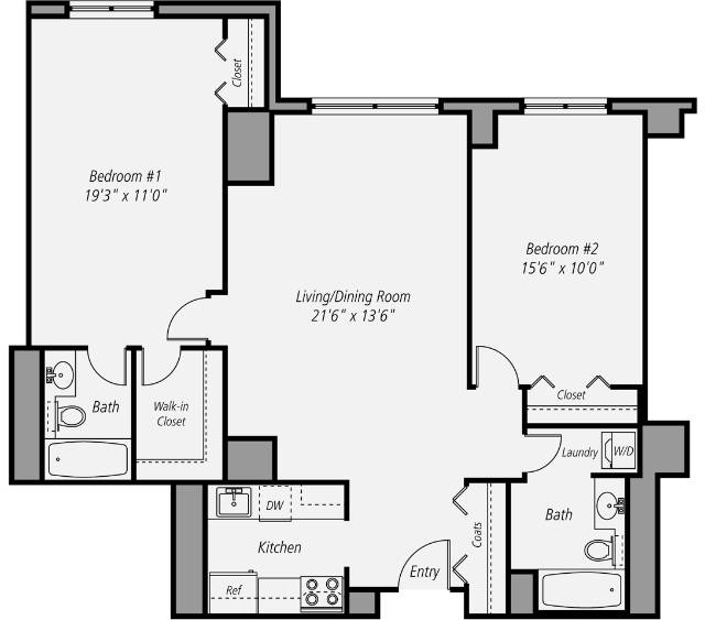 Floor plan layout diagram for B4