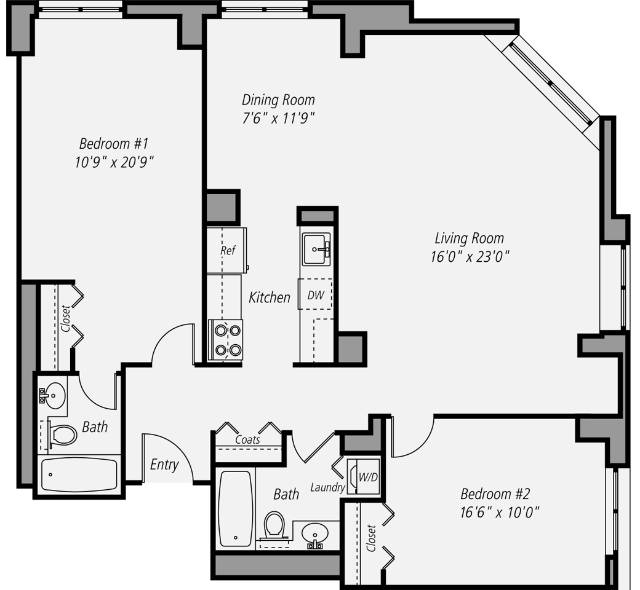 Floor plan layout diagram for B8
