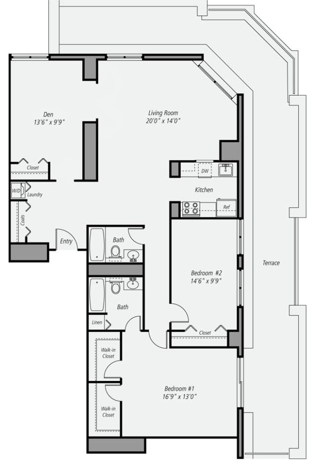 Floor plan layout diagram for B3DP