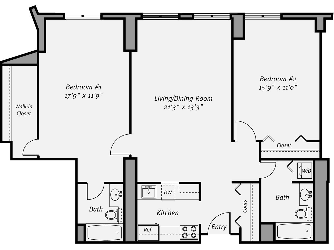 Floor plan layout diagram for B5
