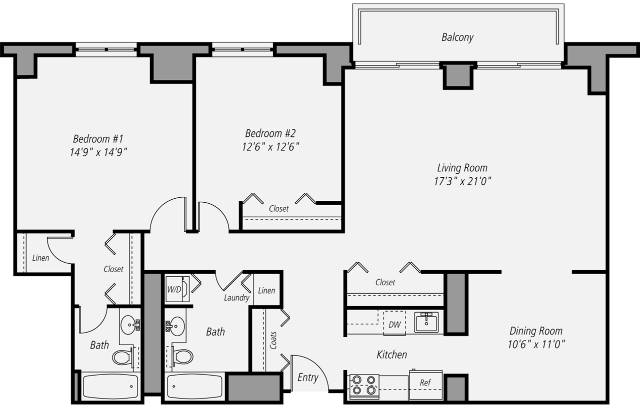 Floor plan layout diagram for B8P