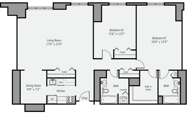 Floor plan layout diagram for B10P