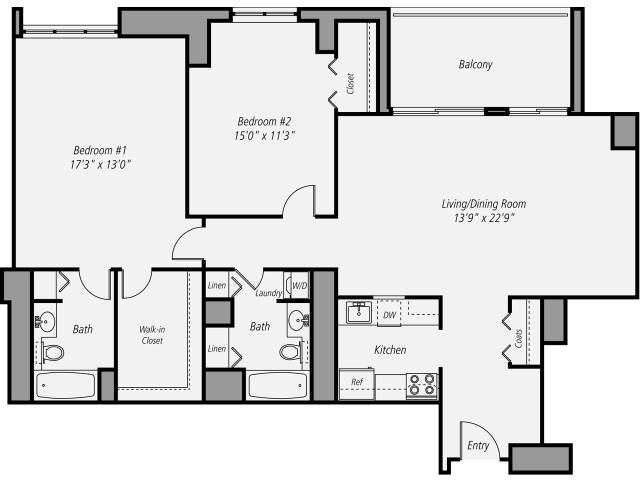 Floor plan layout diagram for B5P