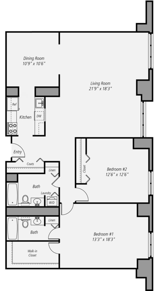 Floor plan layout diagram for B11P