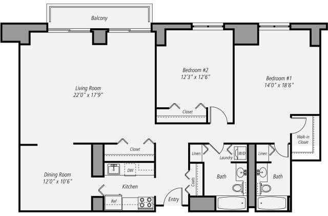 Floor plan layout diagram for B9P