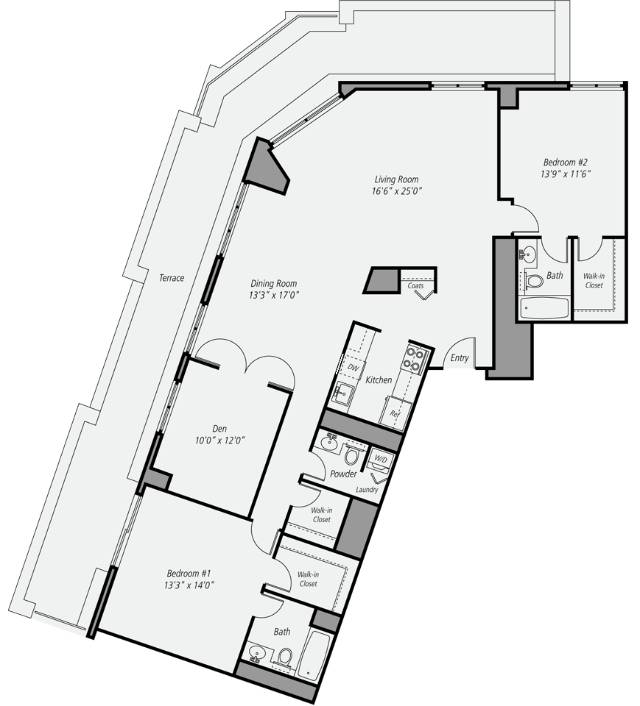 Floor plan layout diagram for B9DP