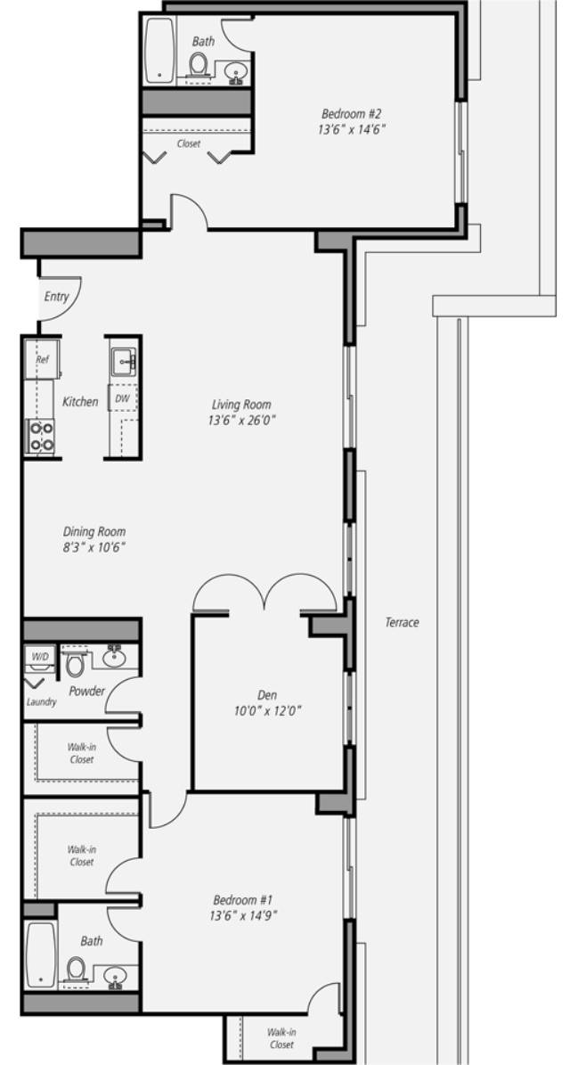 Floor plan layout diagram for B8DP