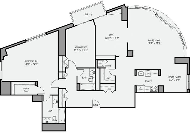 Floor plan layout diagram for C4P