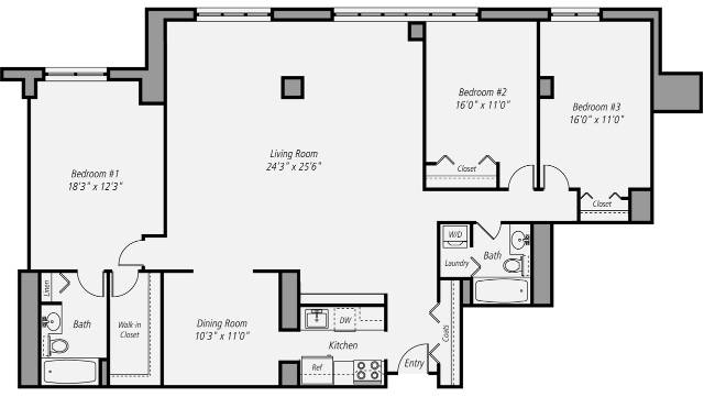Floor plan layout diagram for C5P