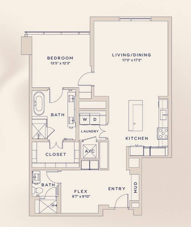 Floor plan layout diagram for A5
