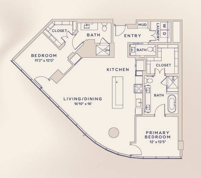 Floor plan layout diagram for B1