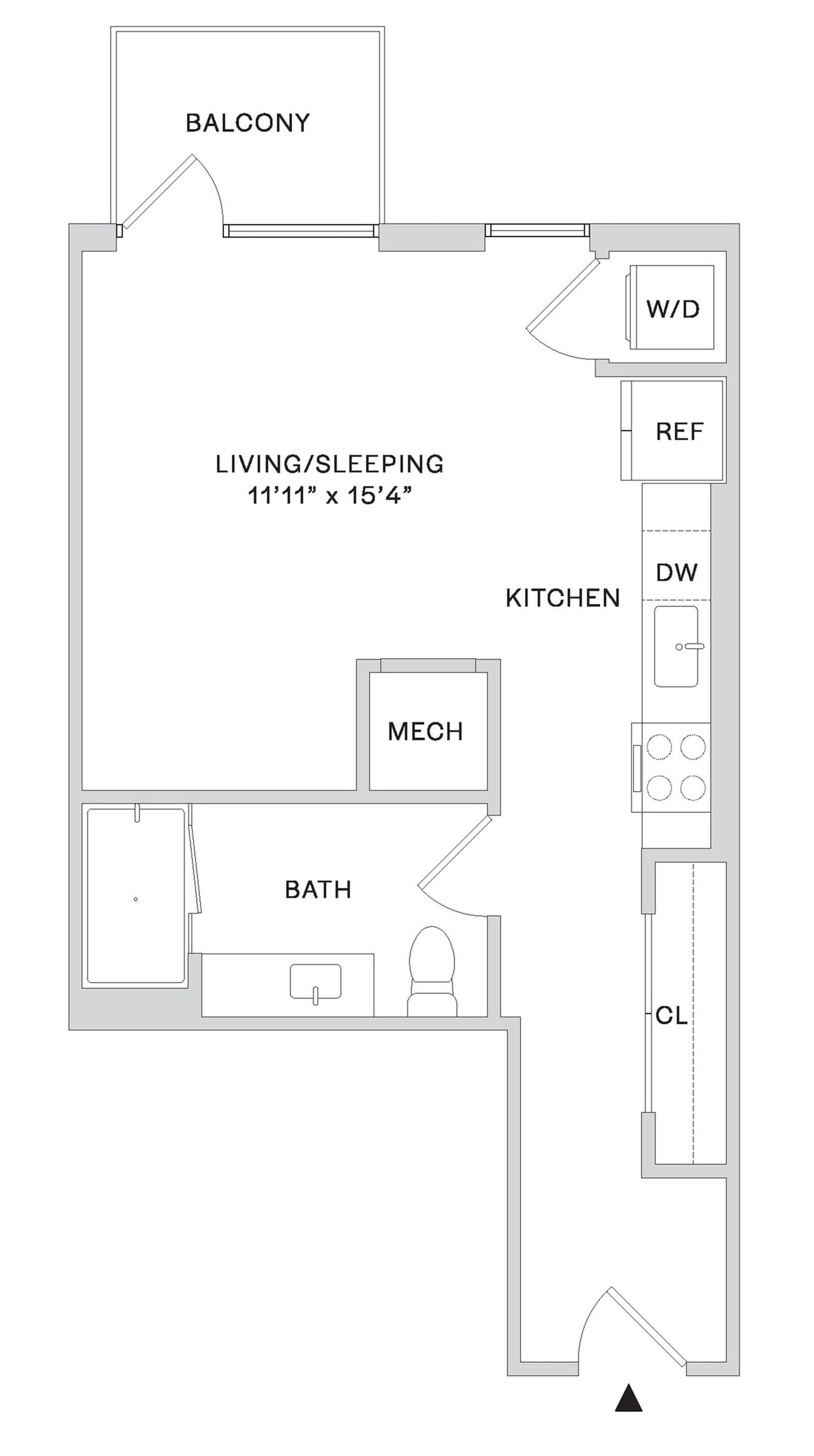 Floor plan layout diagram for S2A