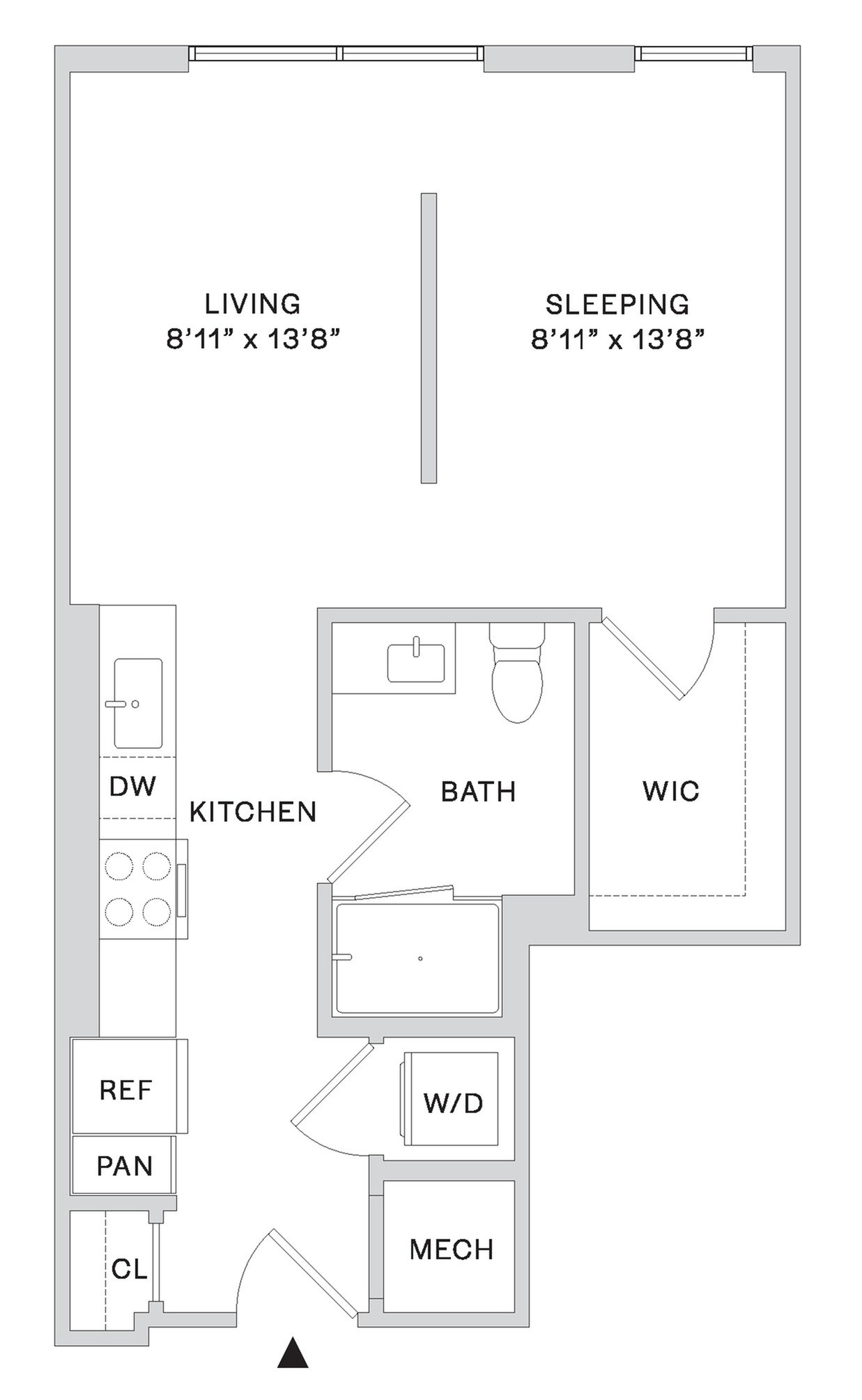 Floor plan layout diagram for S8