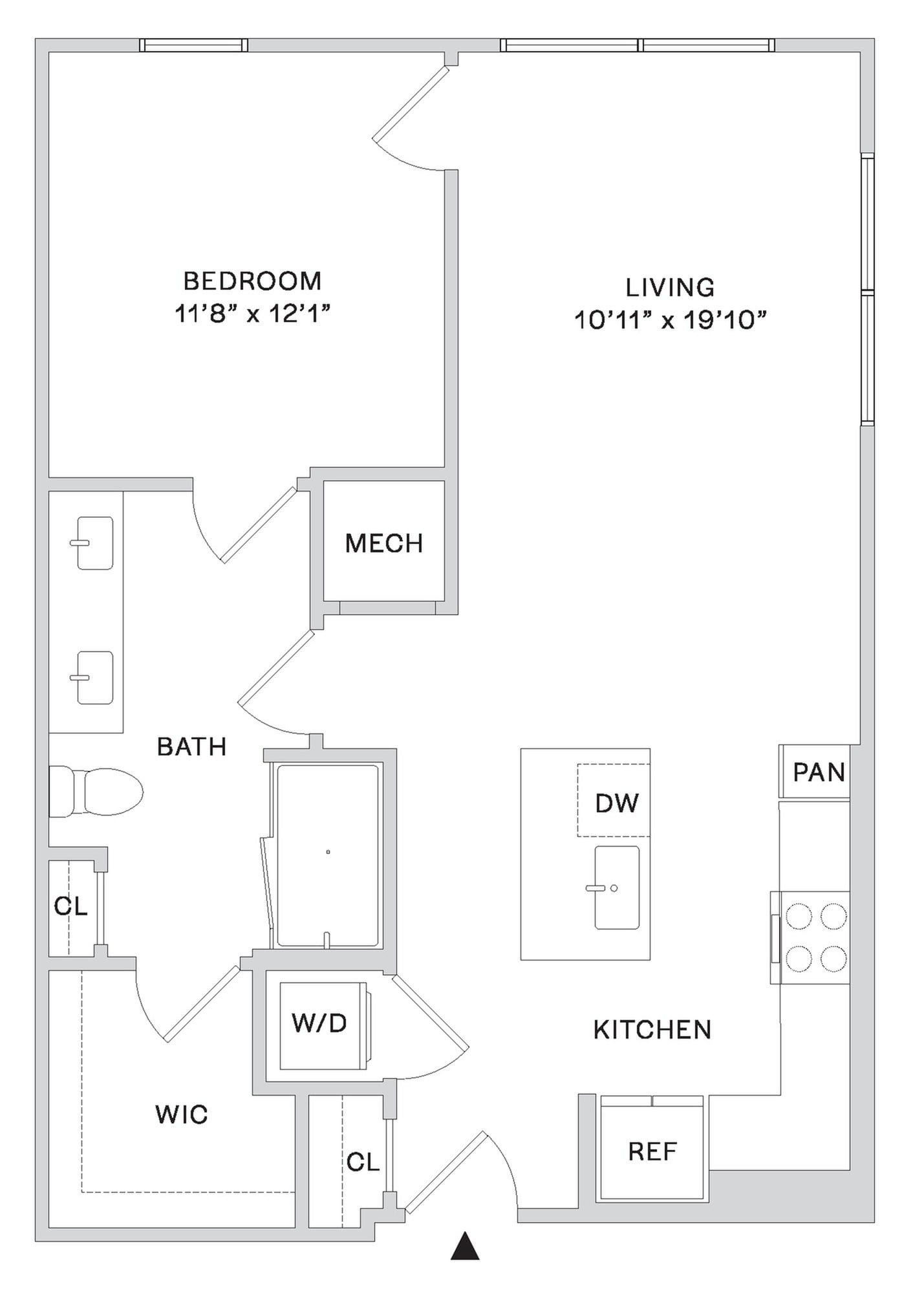 Floor plan layout diagram for A2D
