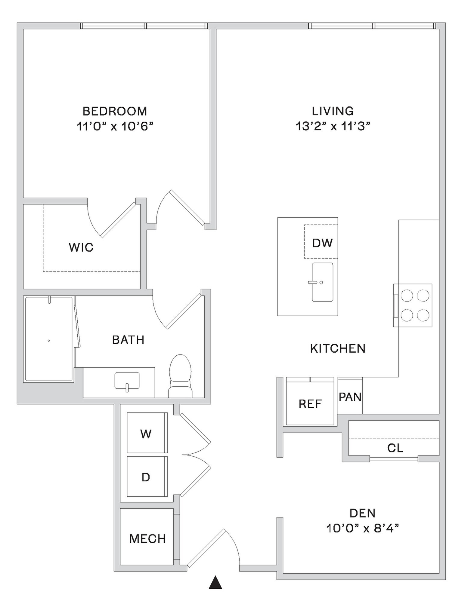 Floor plan layout diagram for A2E