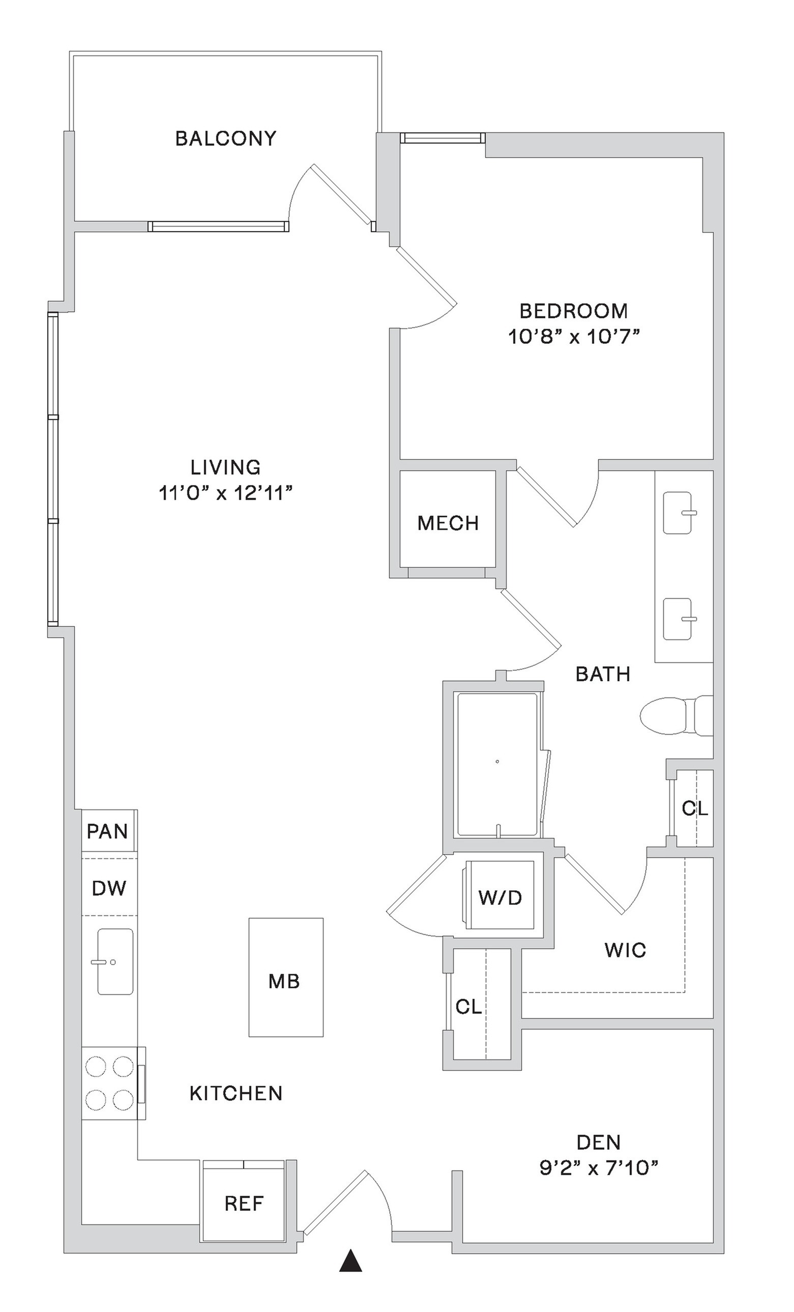 Floor plan layout diagram for A3C