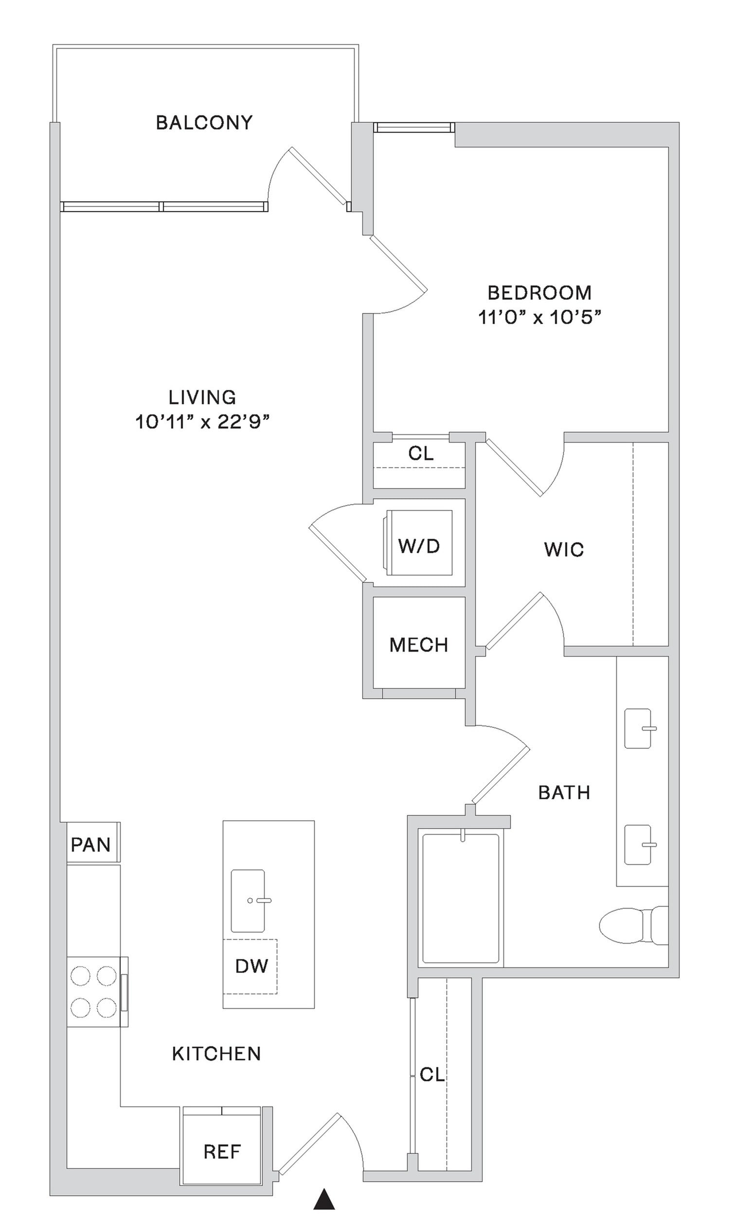 Floor plan layout diagram for A3B-HC
