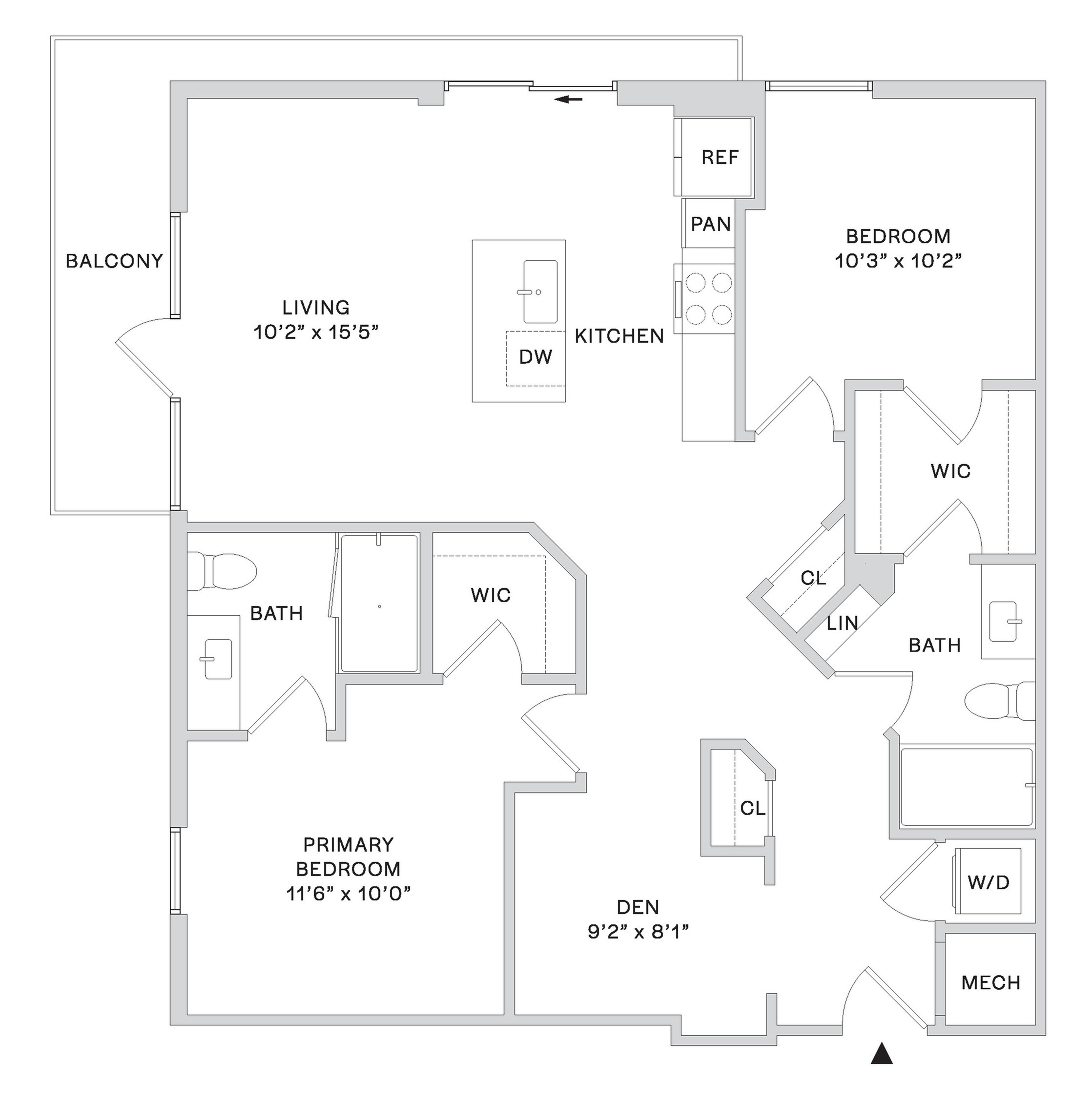 Floor plan layout diagram for B10