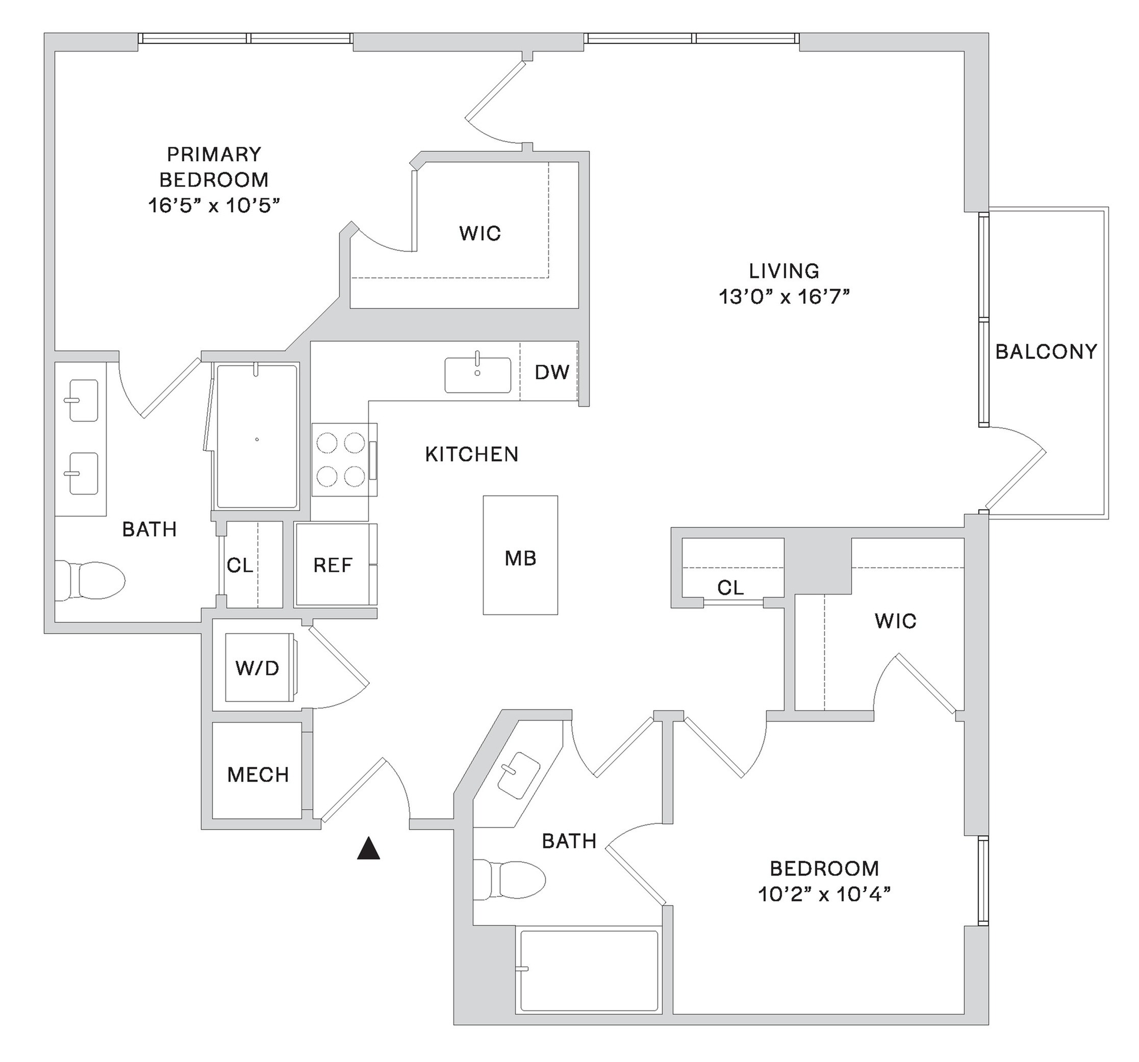 Floor plan layout diagram for B11
