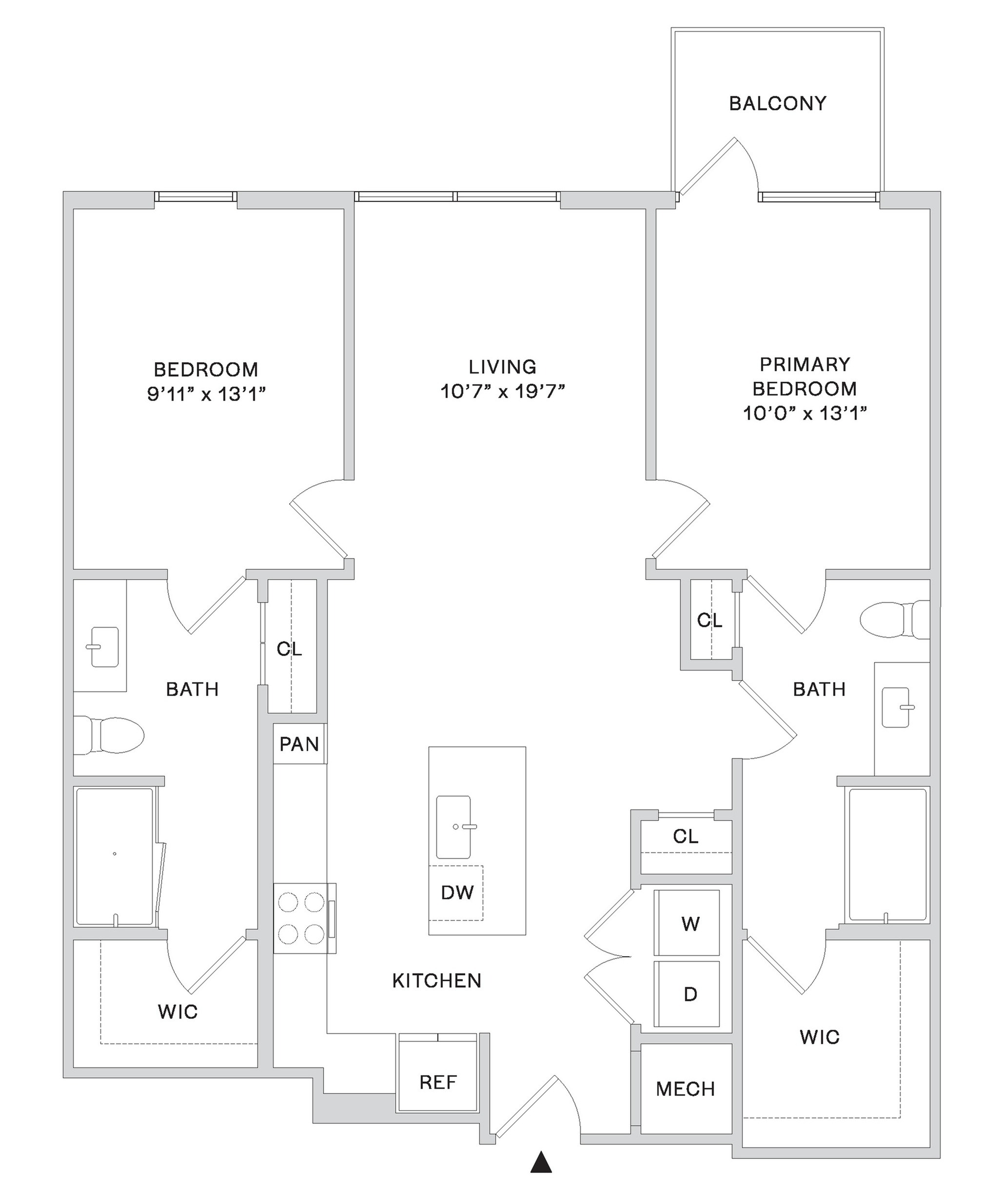 Floor plan layout diagram for B4