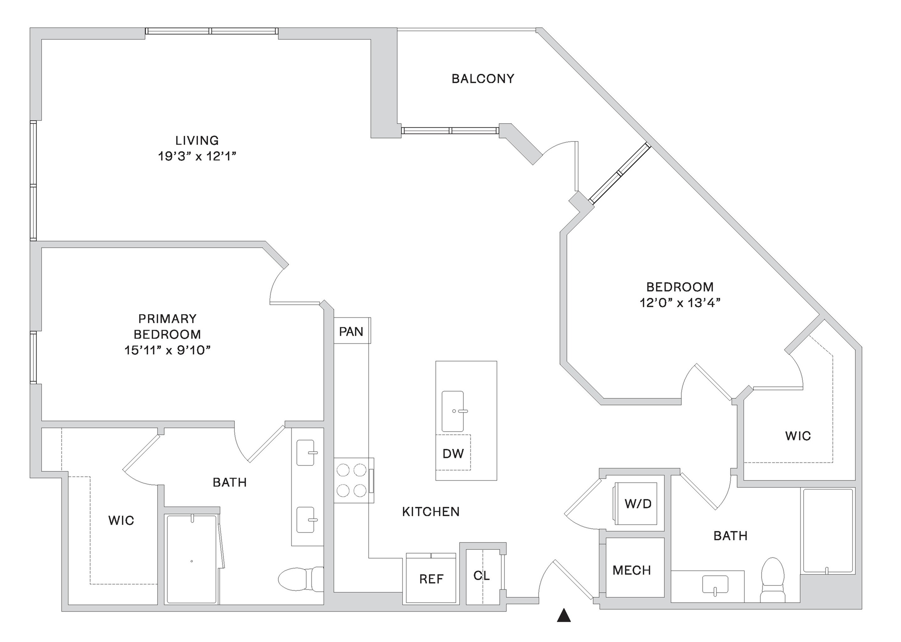 Floor plan layout diagram for B5