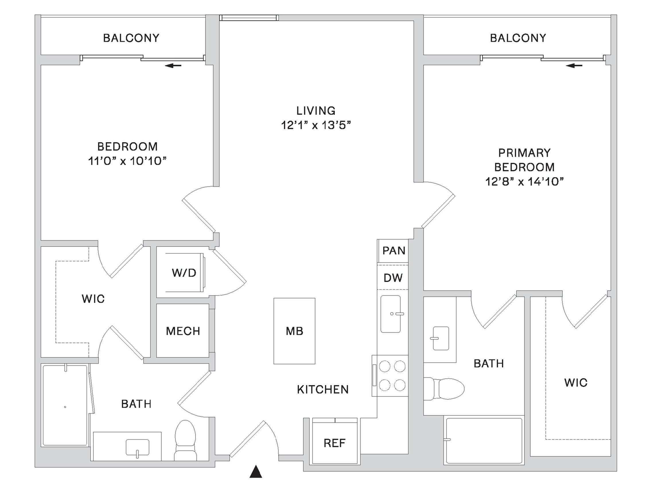 Floor plan layout diagram for B6