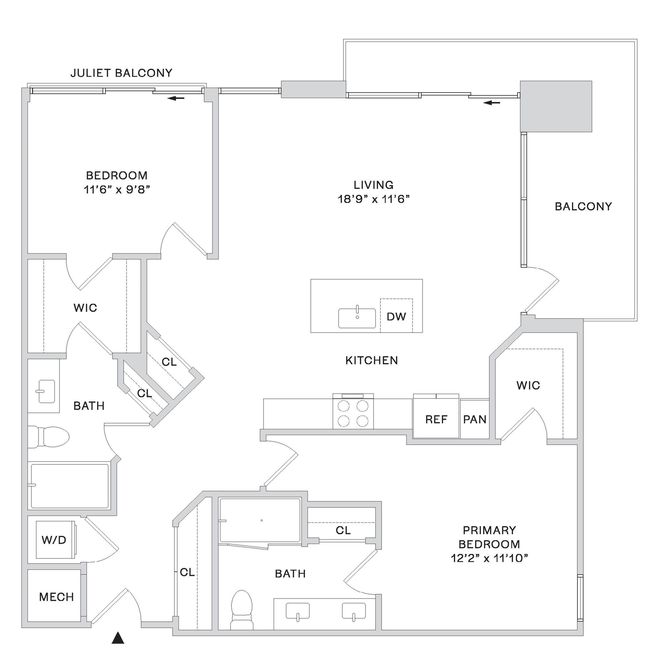 Floor plan layout diagram for B9