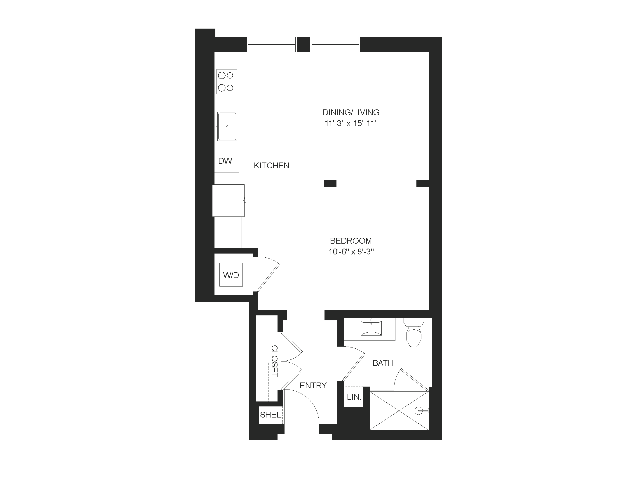 Floor plan layout diagram for S6