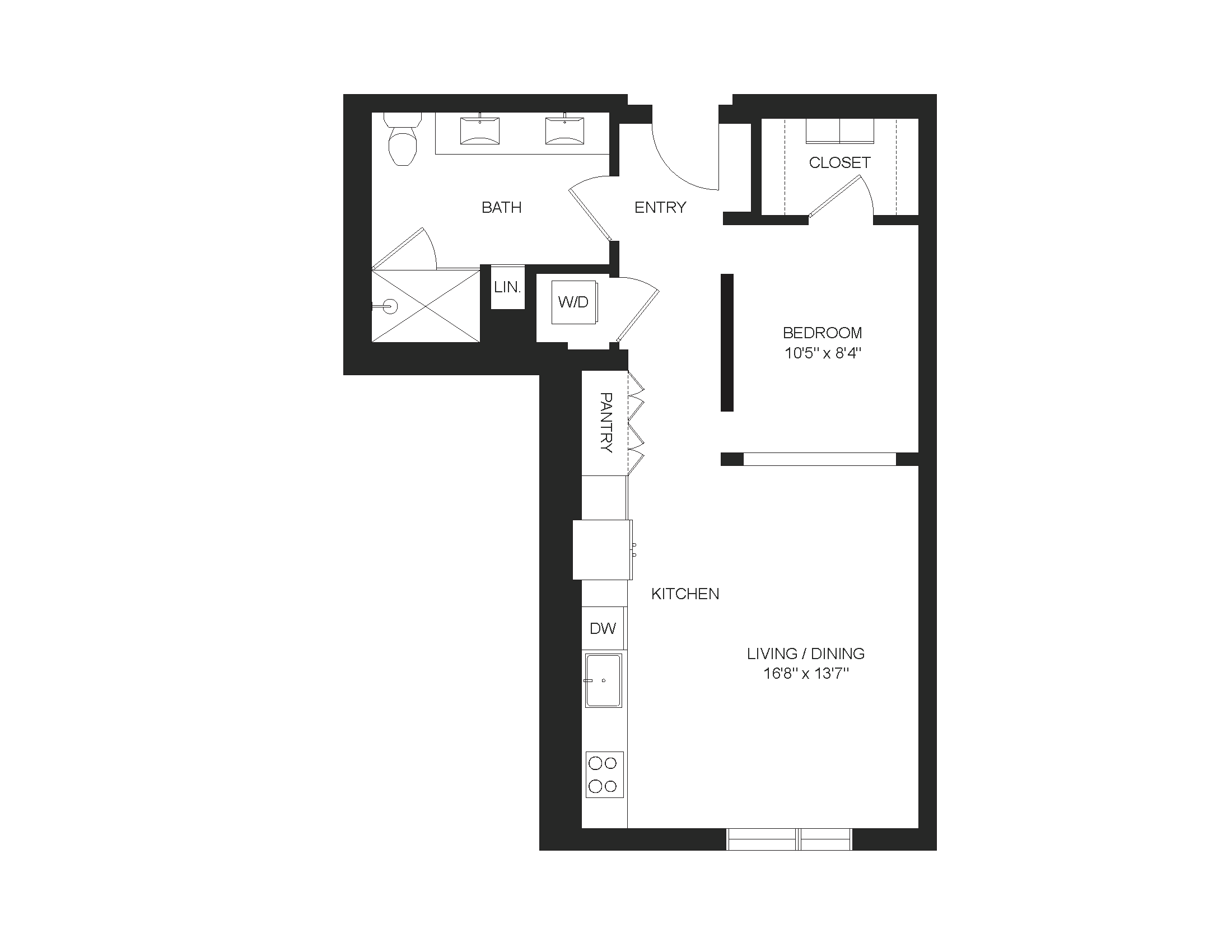 Floor plan layout diagram for S8