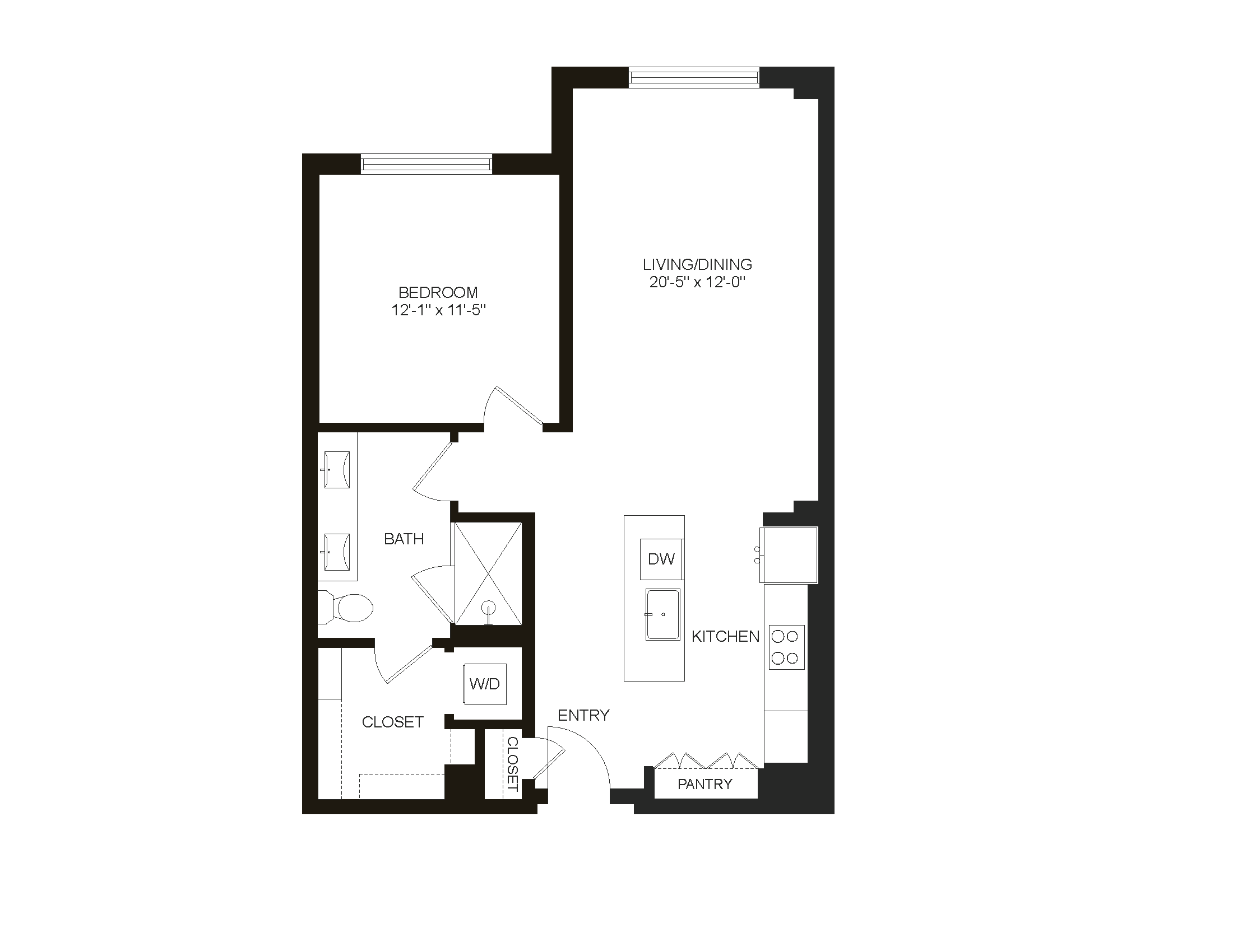Floor plan layout diagram for A11