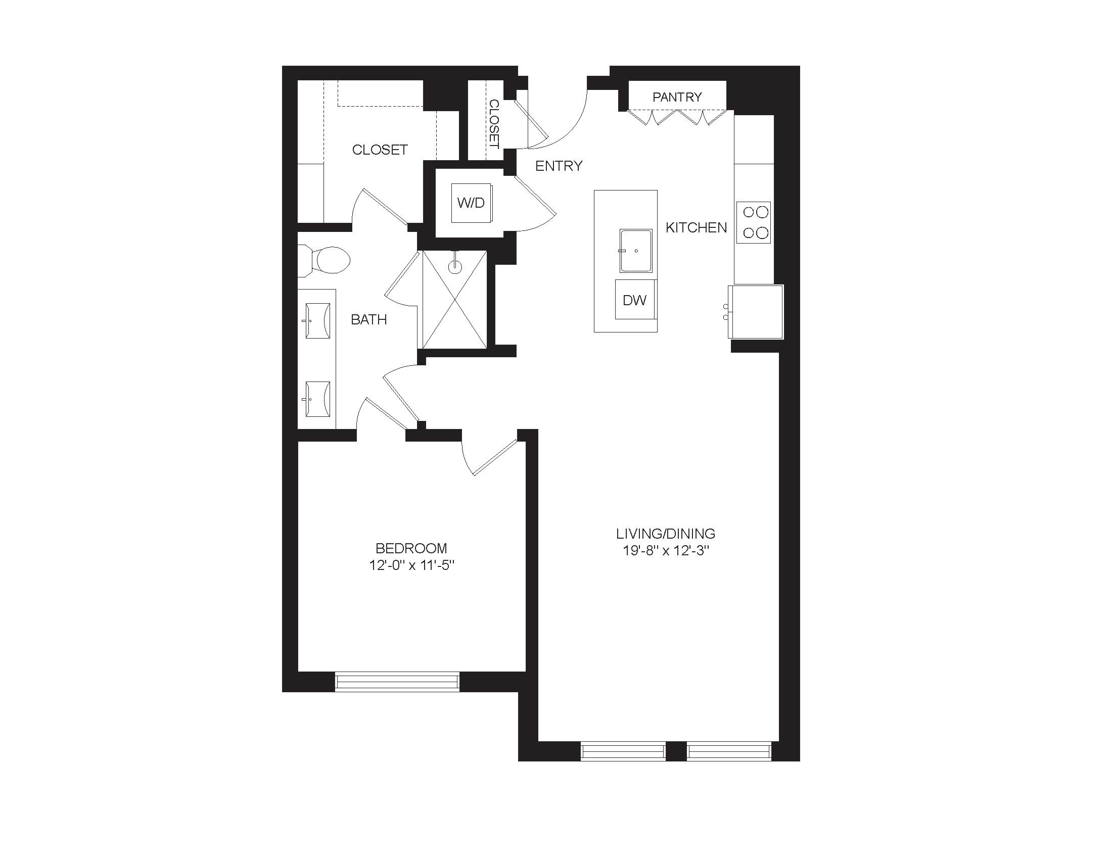 Floor plan layout diagram for A13