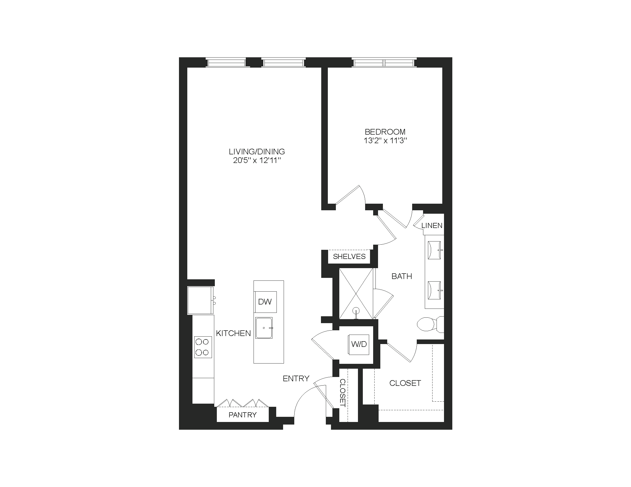 Floor plan layout diagram for A17