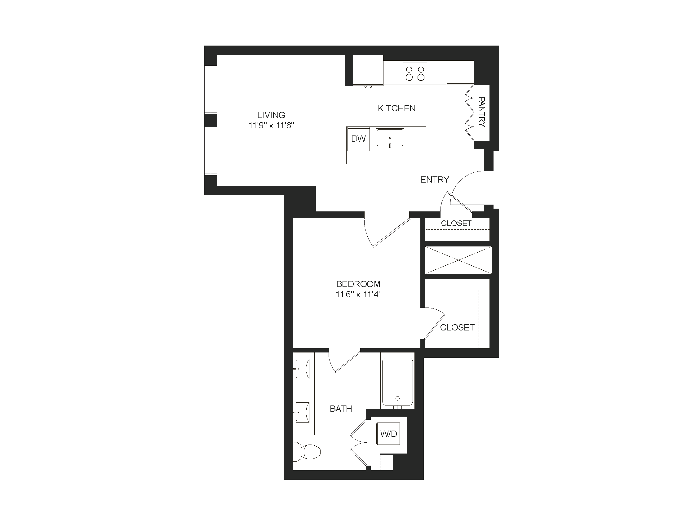 Floor plan layout diagram for A2