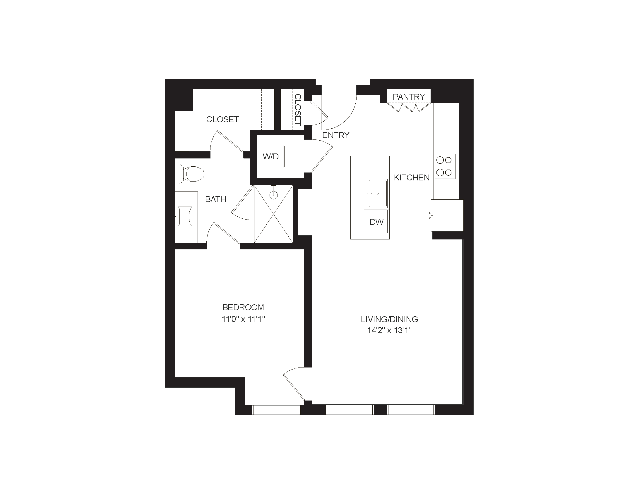Floor plan layout diagram for A3