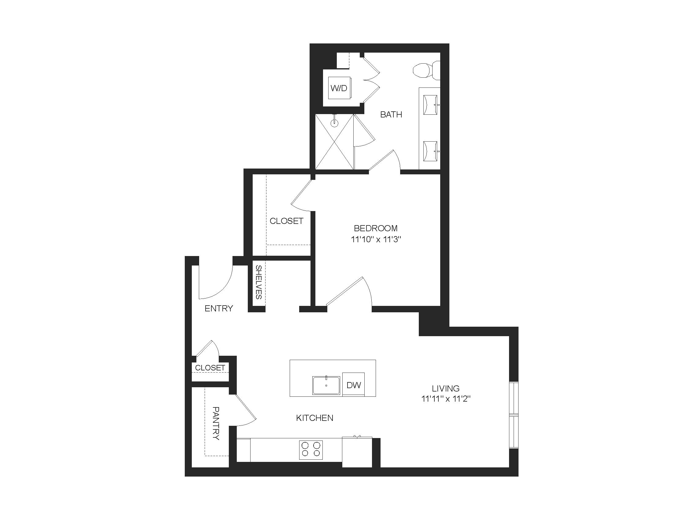 Floor plan layout diagram for A4.1