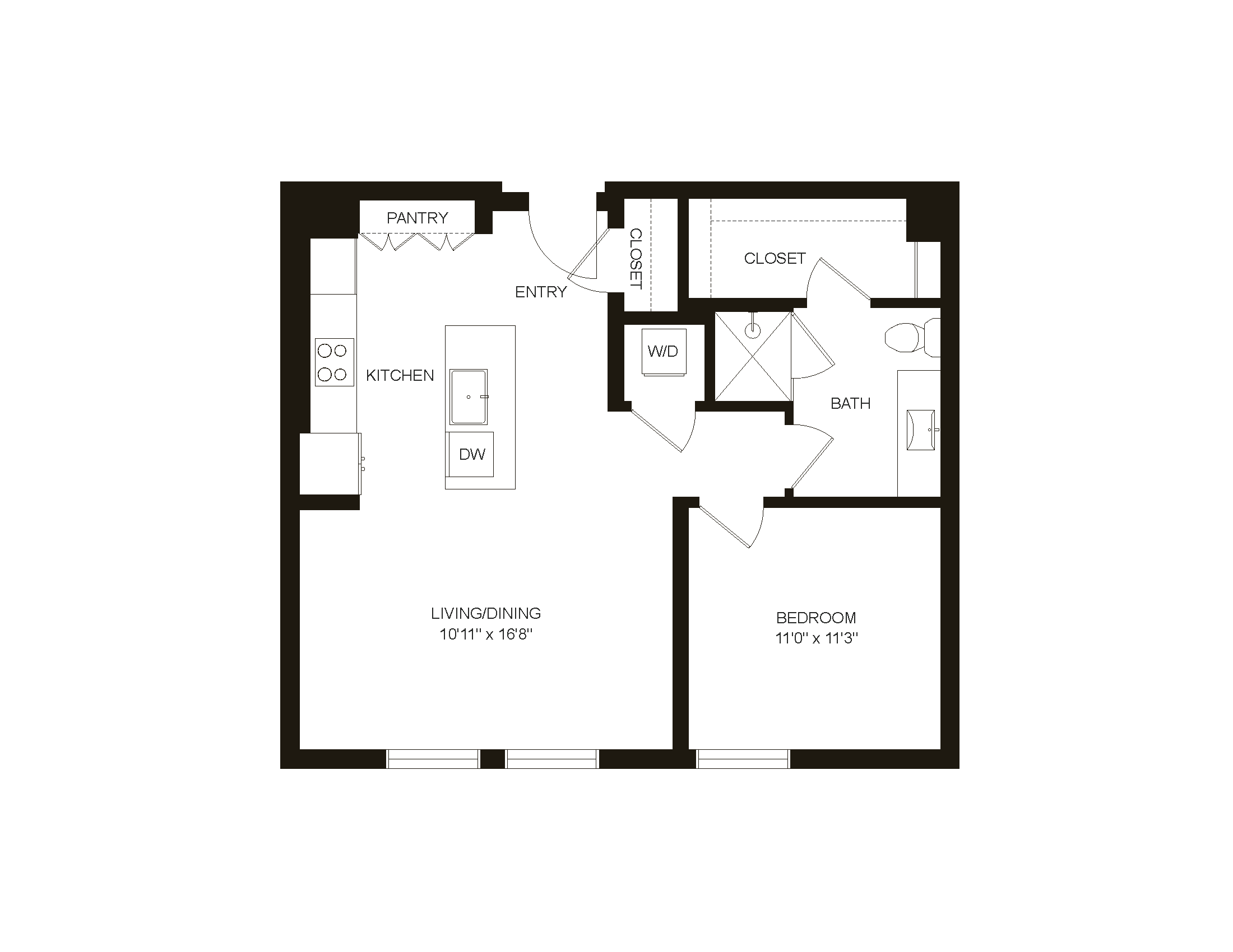 Floor plan layout diagram for A6