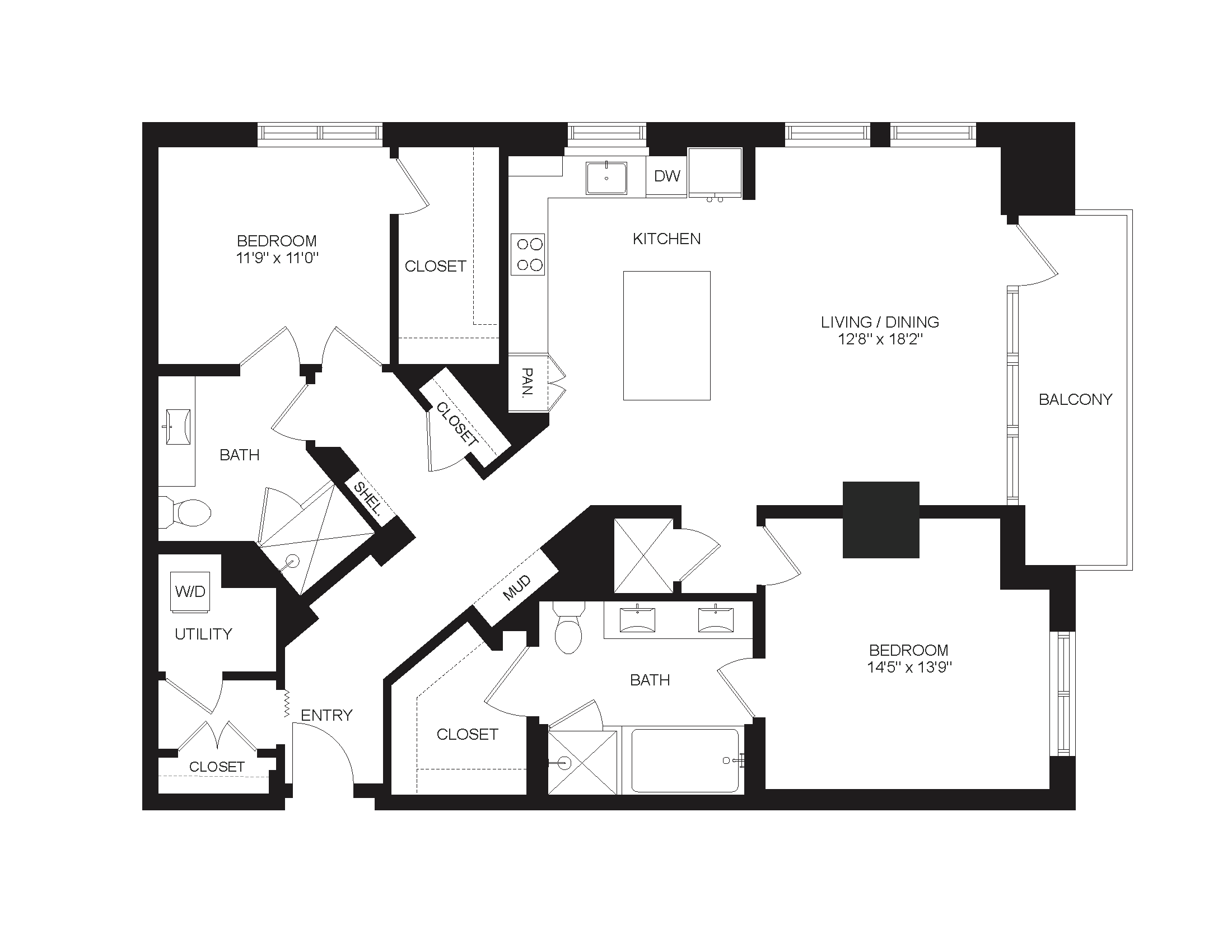 Floor plan layout diagram for B10