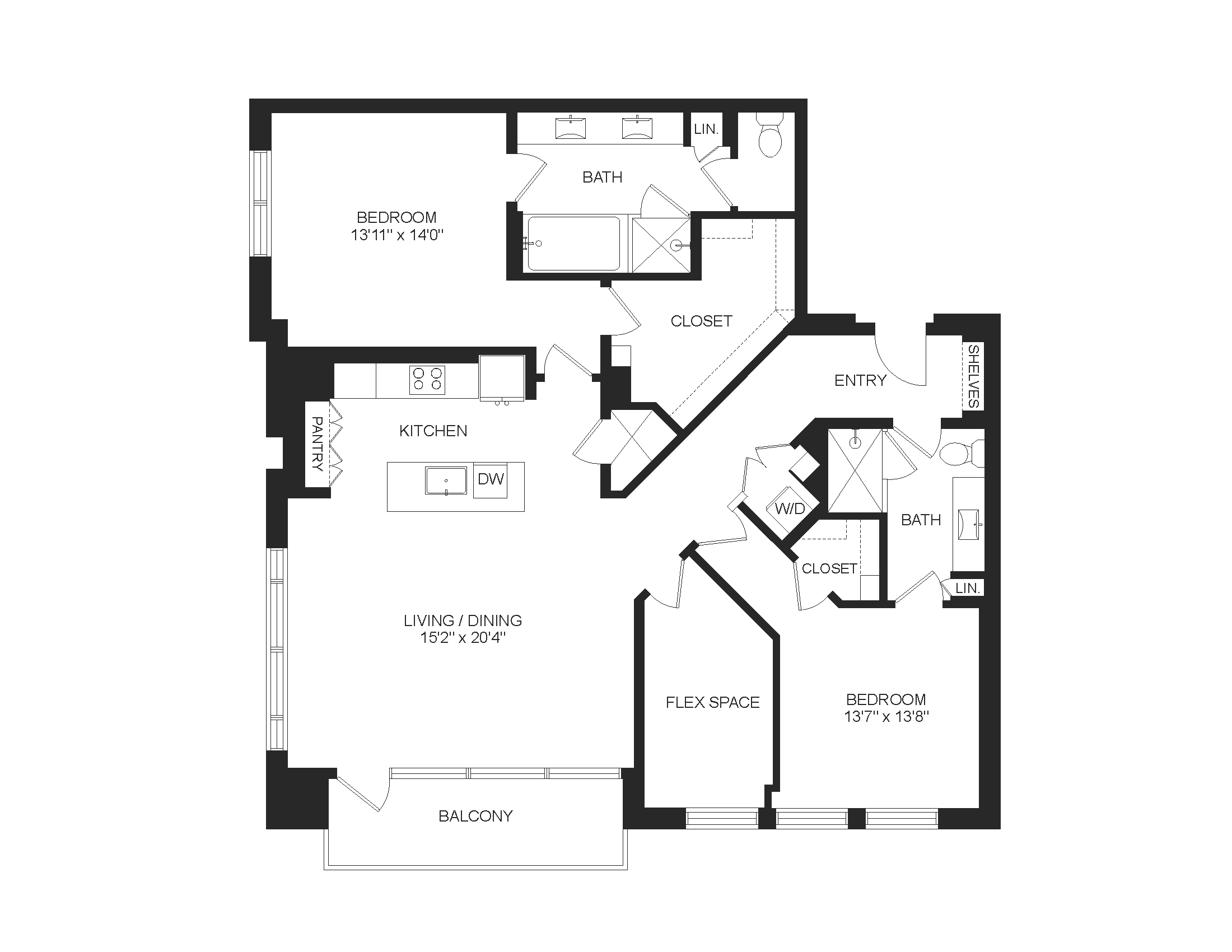 Floor plan layout diagram for B11