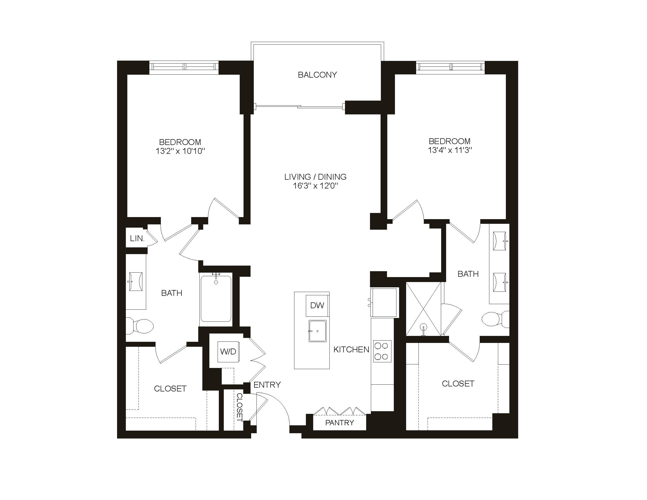 Floor plan layout diagram for B4