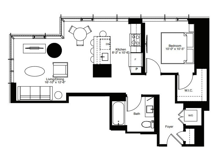 Floor plan layout diagram for A9