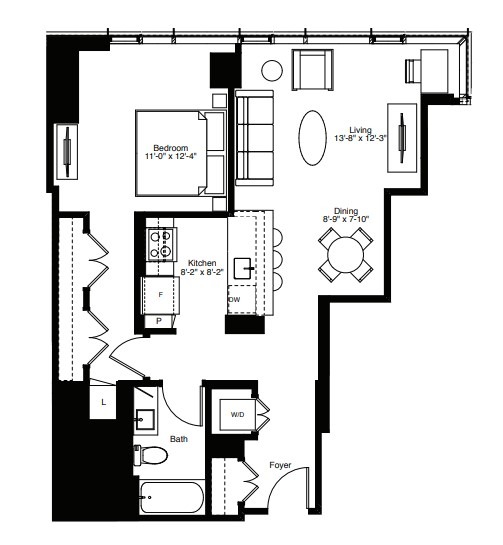 Wolf Point East Floor plans