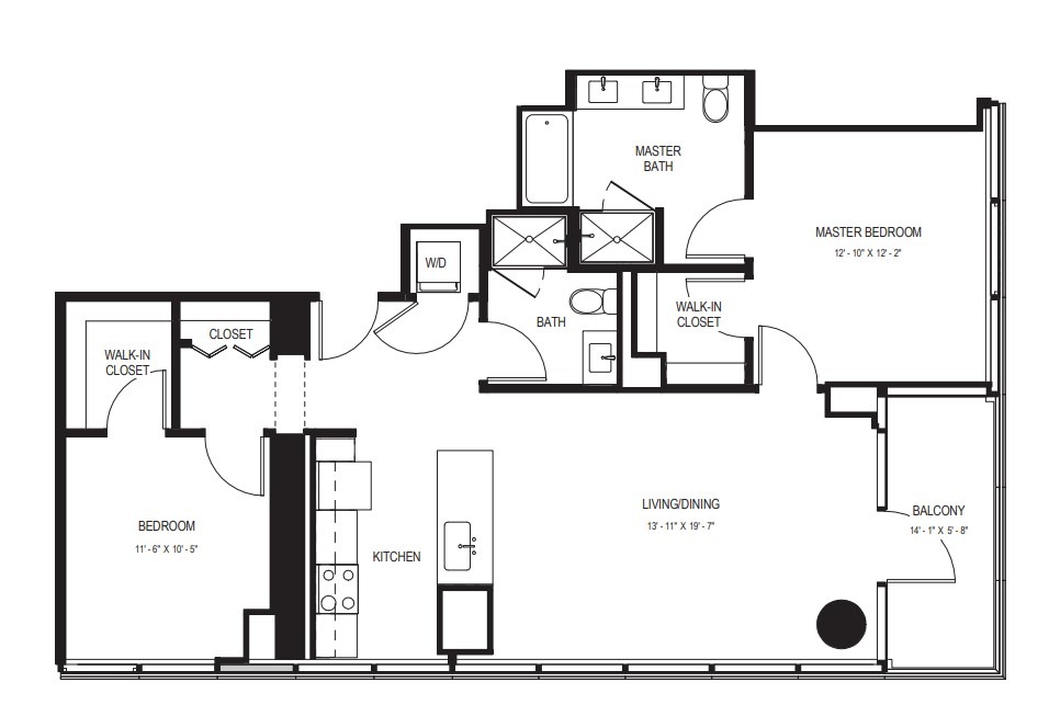 Floor plan layout diagram for B-05