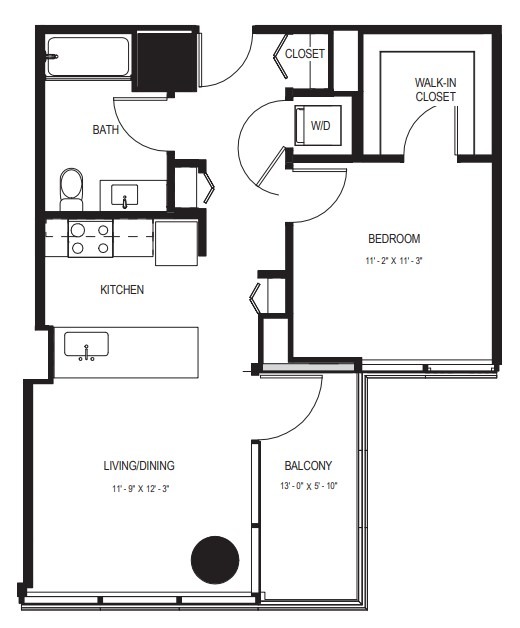 Floor plan layout diagram for A-06