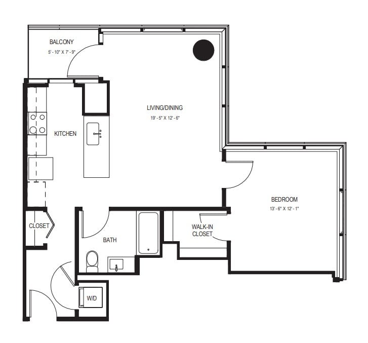Floor plan layout diagram for A-04.1